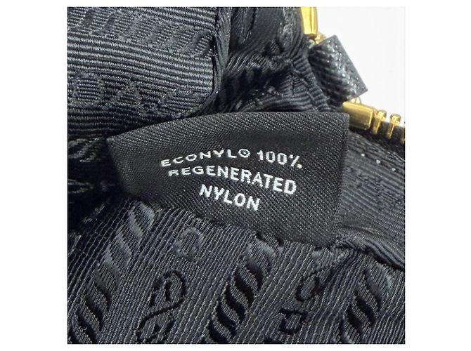 Pouch Prada 1NS693 Re-Nylon con logo triangolo e stampa Surf Blu - vista 13