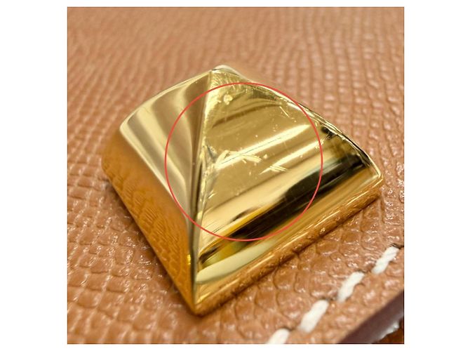 Hermès HERMES Tarjetero Medor Dorado - vista 10