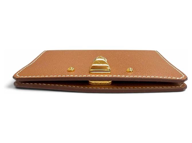 Hermès HERMES Tarjetero Medor Dorado - vista 3