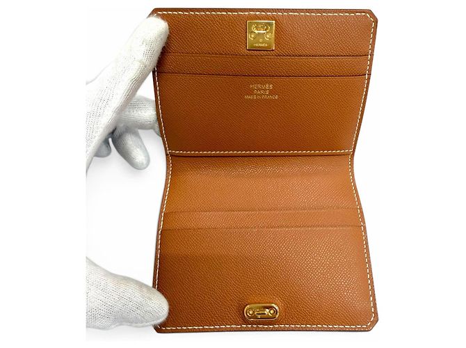 Hermès HERMES Tarjetero Medor Dorado - vista 5