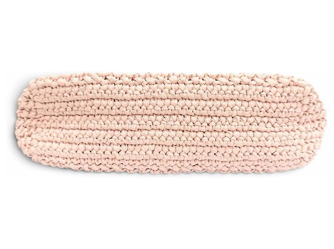 Prada Kleine Crochet-Raffia-Tote-Bag Schwarz Pink - Ansicht 4