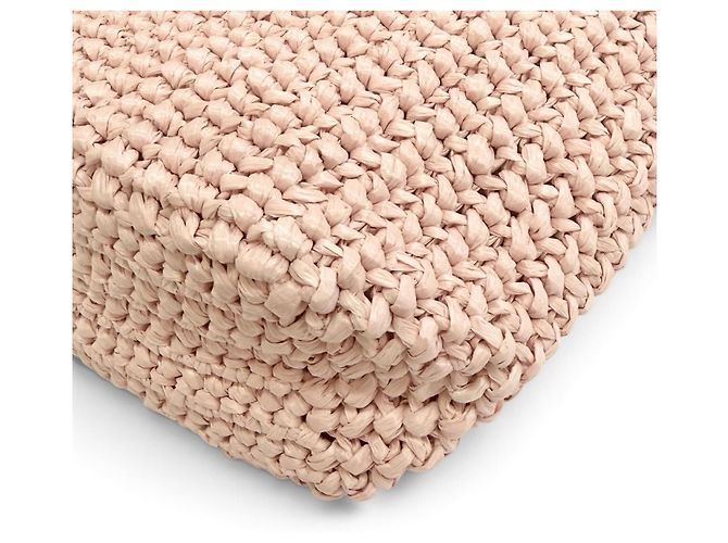 Prada Kleine Crochet-Raffia-Tote-Bag Schwarz Pink - Ansicht 7