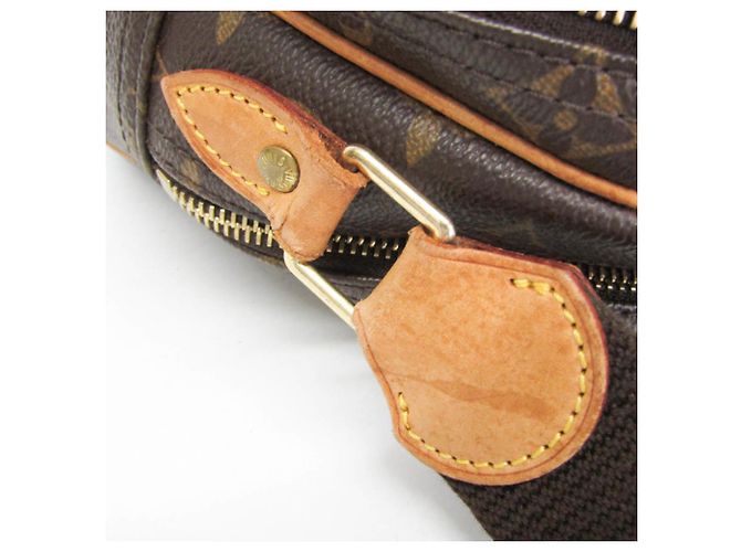 Borsa a tracolla Louis Vuitton Monogram Reporter PM da donna Marrone - vista 8
