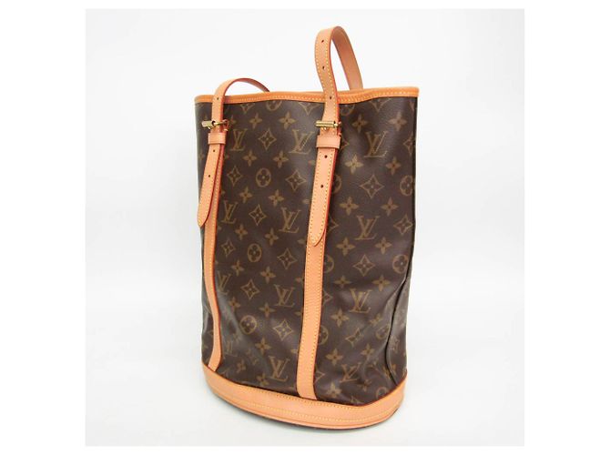 Borsa a tracolla da donna Louis Vuitton Monogram Bucket GM M42236 Marrone - vista 11