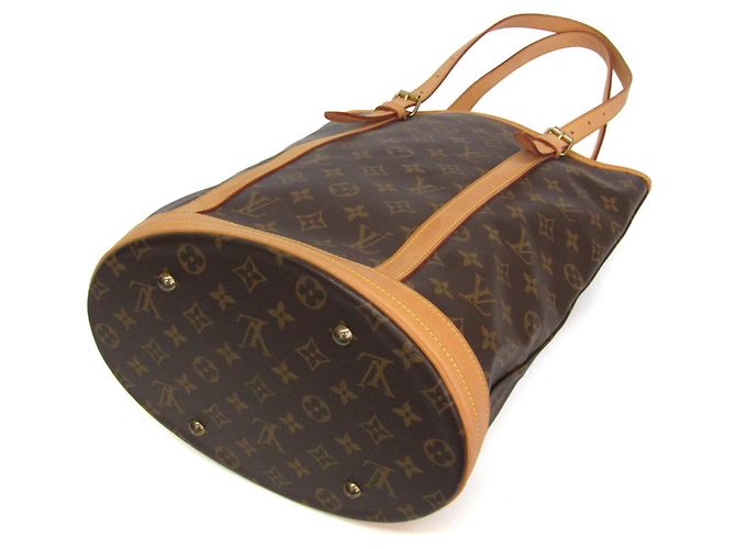 Borsa a tracolla da donna Louis Vuitton Monogram Bucket GM M42236 Marrone - vista 3