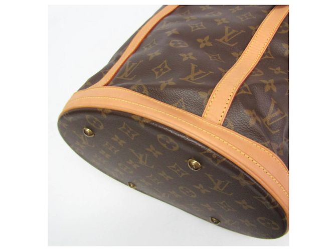 Borsa a tracolla da donna Louis Vuitton Monogram Bucket GM M42236 Marrone - vista 8