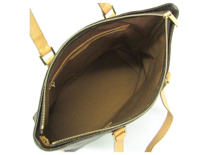 Borsa Cabas Mezzo Monogram Louis Vuitton Marrone - vista 3