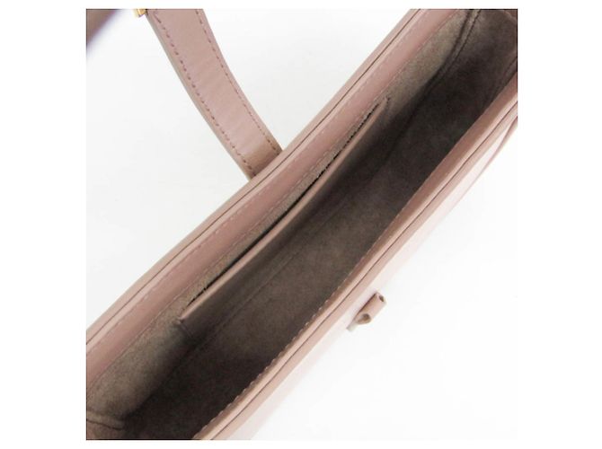 Borsa Yves Saint Laurent LE 5 À 7 in Pink Beige - vista 4