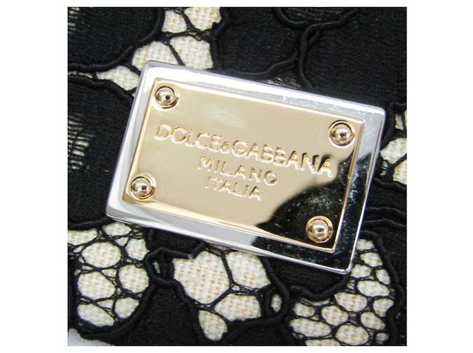 Borsa Dolce & Gabbana Sicily Nero Beige - vista 10