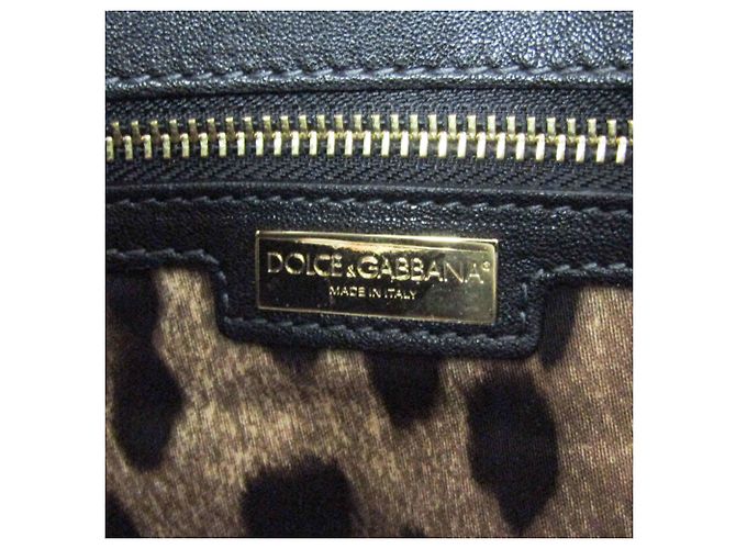 Borsa Dolce & Gabbana Sicily Nero Beige - vista 17