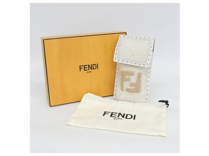 Custodia per telefono Fendi Logo Boa Bianco Beige - vista 2