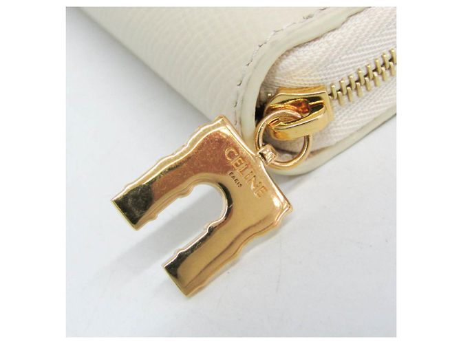 Céline Celine Large Zipped Wallet mit Arc de Triomphe Motiv Roh - Ansicht 12