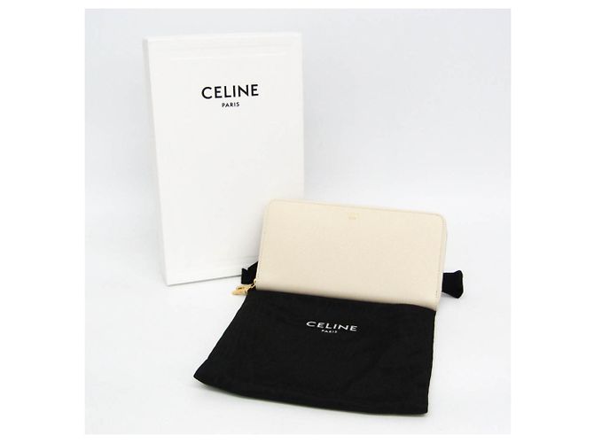Céline Celine Large Zipped Wallet mit Arc de Triomphe Motiv Roh - Ansicht 2