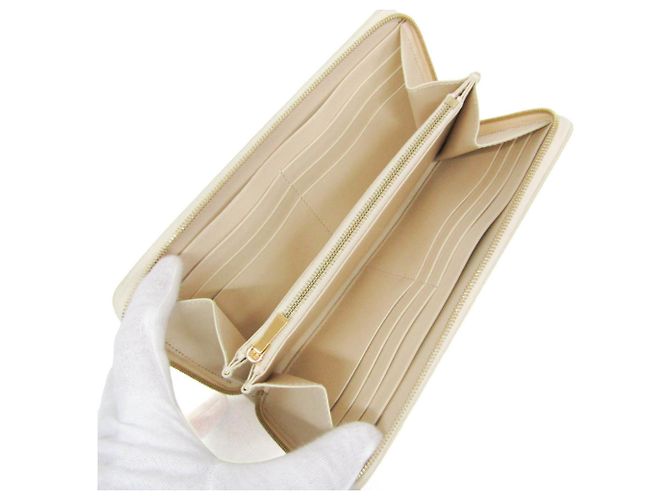 Céline Celine Large Zipped Wallet mit Arc de Triomphe Motiv Roh - Ansicht 4