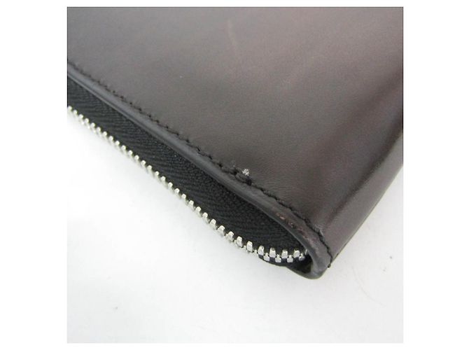 Berluti NINO Pochette piccola con zip a L Marrone scuro - vista 6