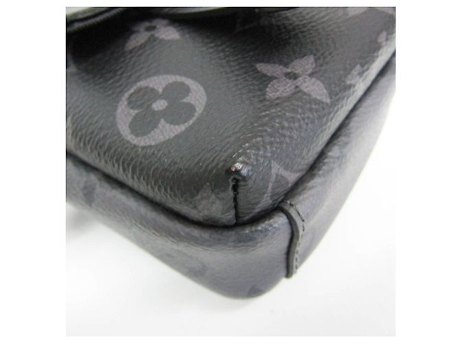 Louis Vuitton Monogram Eclipse Reverse Double Phone Pouch Brown Black - view 4