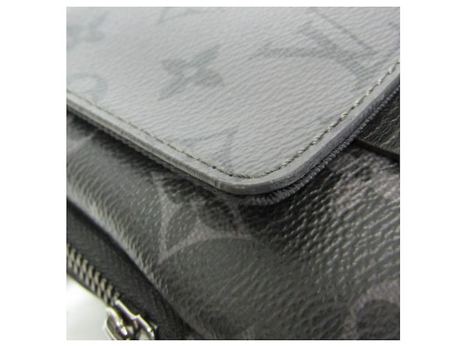 Louis Vuitton Monogram Eclipse Reverse Double Phone Pouch Brown Black - view 5