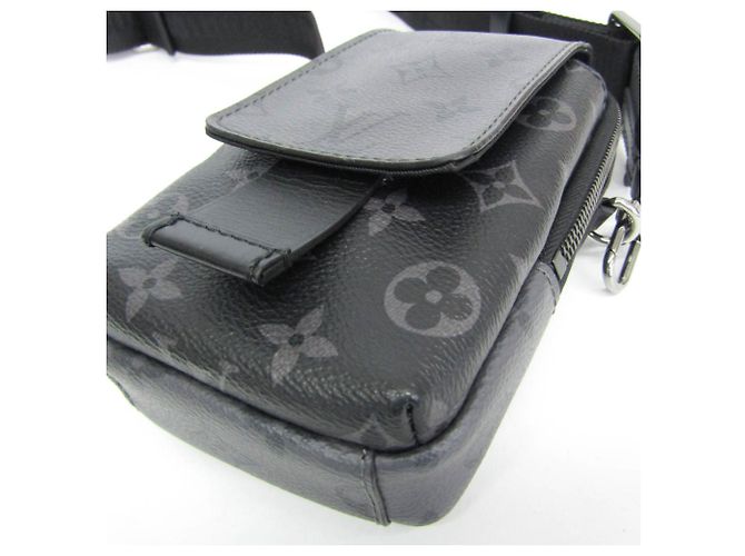 Louis Vuitton Monogram Eclipse Reverse Double Phone Pouch Brown Black - view 6