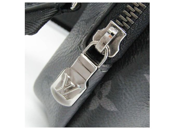 Louis Vuitton Monogram Eclipse Reverse Double Phone Pouch Brown Black - view 9