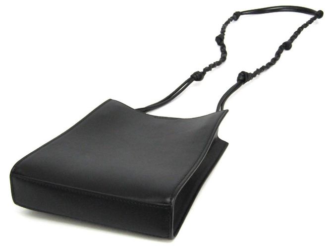Borsa a tracolla in pelle Jil Sander TANGLE SM Nero - vista 2