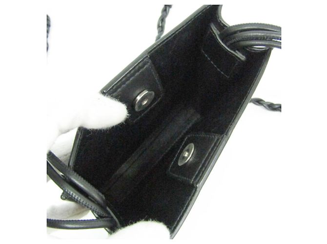 Borsa a tracolla in pelle Jil Sander TANGLE SM Nero - vista 3