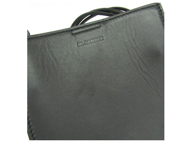 Borsa a tracolla in pelle Jil Sander TANGLE SM Nero - vista 7