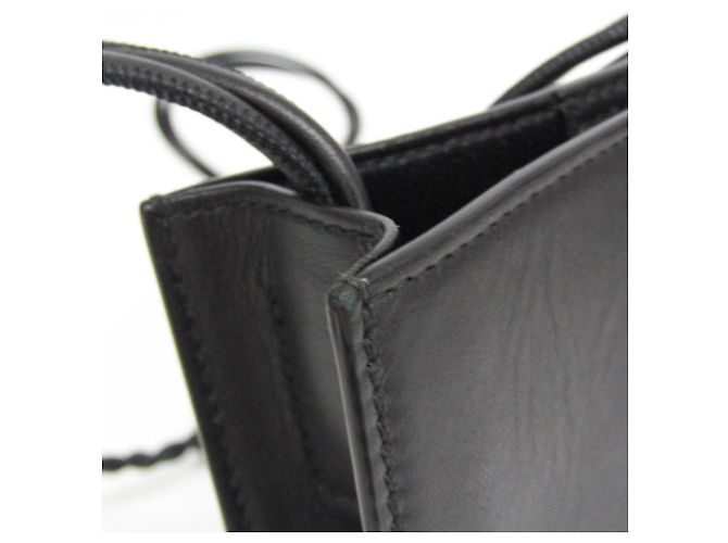 Borsa a tracolla in pelle Jil Sander TANGLE SM Nero - vista 9