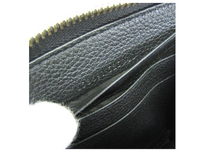 Cartera larga de piel Gucci Logo 658691 Negro - vista 11
