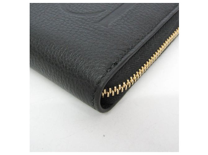 Cartera larga de piel Gucci Logo 658691 Negro - vista 7