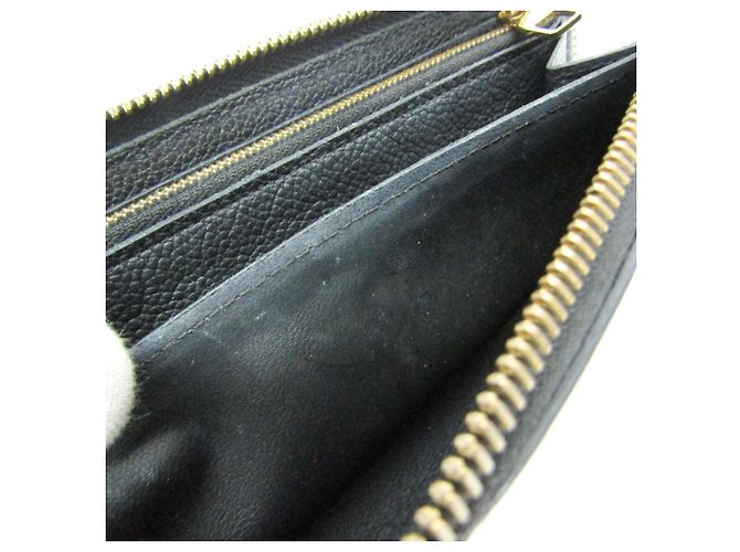 Cartera Louis Vuitton Monogram Empreinte Clemence M60171 Negro - vista 11