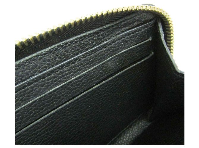 Cartera Louis Vuitton Monogram Empreinte Clemence M60171 Negro - vista 12