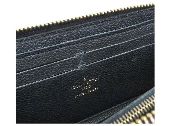 Cartera Louis Vuitton Monogram Empreinte Clemence M60171 Negro - vista 13