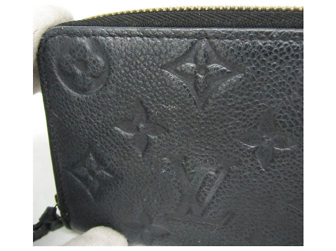 Cartera Louis Vuitton Monogram Empreinte Clemence M60171 Negro - vista 7