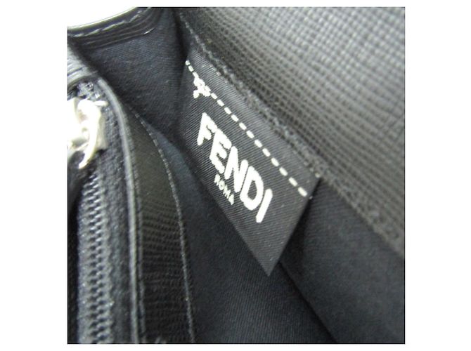 Fendi Zucca langes Portemonnaie Braun Schwarz - Ansicht 10