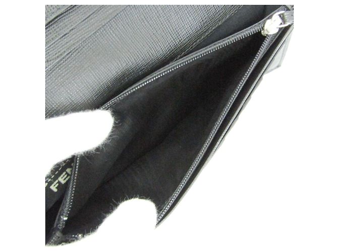 Fendi Zucca langes Portemonnaie Braun Schwarz - Ansicht 4