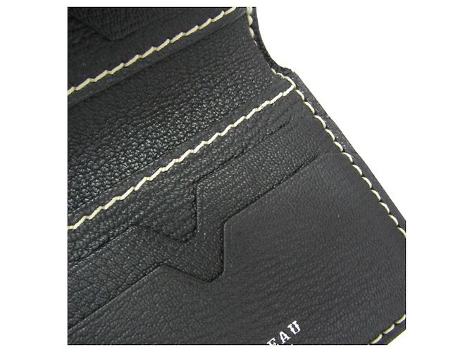 Moreau Leder Tri-fold Geldbörse Braun Beige - Ansicht 11