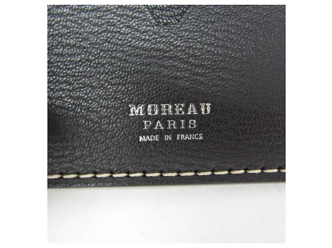 Moreau Leder Tri-fold Geldbörse Braun Beige - Ansicht 12