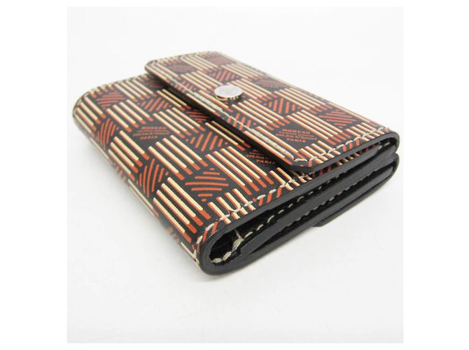 Moreau Leder Tri-fold Geldbörse Braun Beige - Ansicht 7