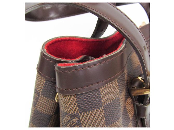 Borsa a tracolla Louis Vuitton Damier Hampstead MM Damier ebene - vista 10