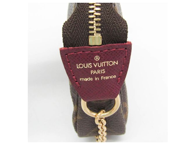 Louis Vuitton Monogram Mini Pochette Accessoires Bordò Monogramma - vista 10
