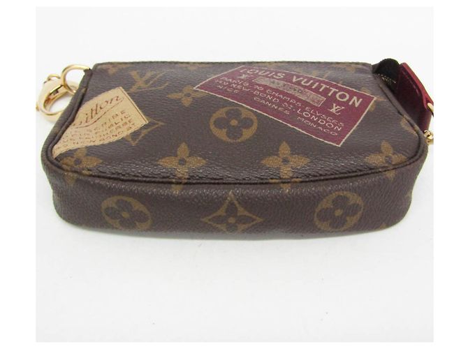 Louis Vuitton Monogram Mini Pochette Accessoires Bordò Monogramma - vista 4