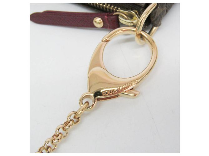 Louis Vuitton Monogram Mini Pochette Accessoires Bordò Monogramma - vista 7