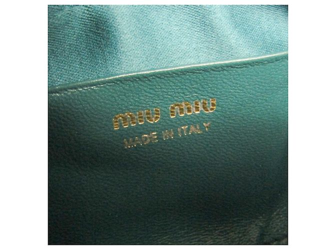Borsa cintura Miu Miu Matelassé Mini 5CC568 Verde - vista 12