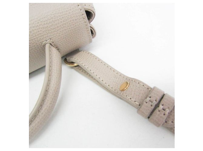 Borsa a tracolla in pelle da donna POLÈNE Numéro Un Nano Grigio - vista 11