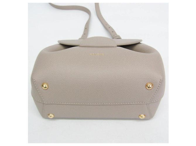 Borsa a tracolla in pelle da donna POLÈNE Numéro Un Nano Grigio - vista 6
