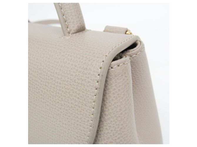 Borsa a tracolla in pelle da donna POLÈNE Numéro Un Nano Grigio - vista 7