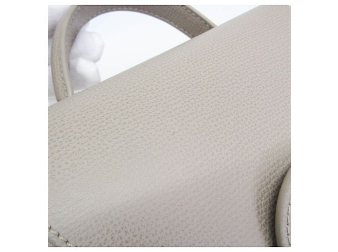 Borsa a tracolla in pelle da donna POLÈNE Numéro Un Nano Grigio - vista 9
