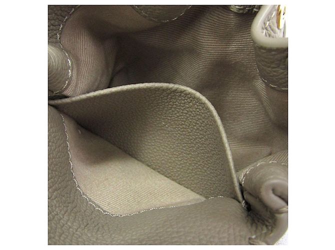 POLÈNE Numéro Un Micro Pochette in pelle da donna Grigio - vista 12