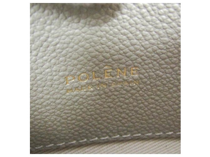 POLÈNE Numéro Un Micro Pochette in pelle da donna Grigio - vista 14