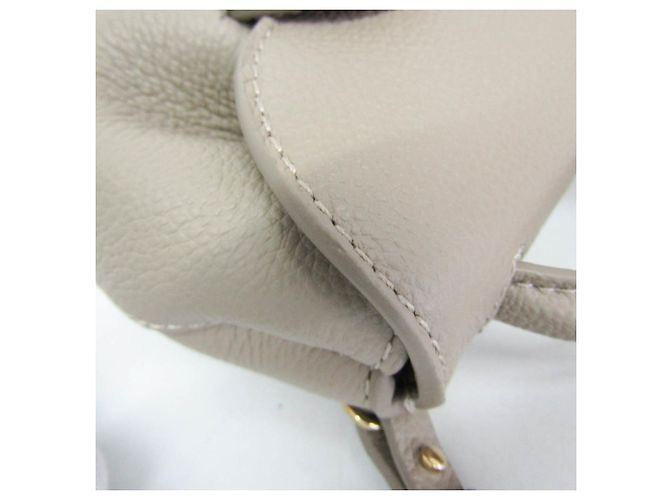 POLÈNE Numéro Un Micro Pochette in pelle da donna Grigio - vista 7